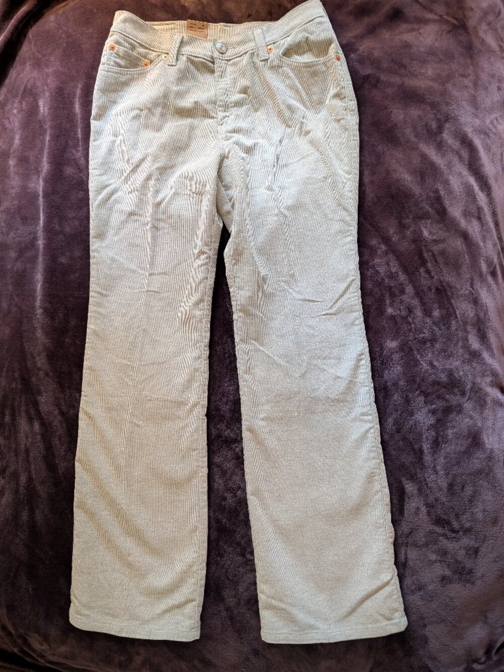 WOMEN'S JUNIOR LEVI'S NEW PANTS 517 Bootcut 13M Medium White Stretch Jeans NWT
